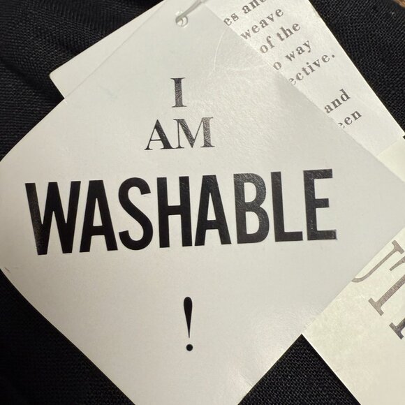 NWT Vintage PLAZA SOUTH 100% Linen Sleeveless Maxi‎ Dress Black | Size 8 - Picture 7 of 9